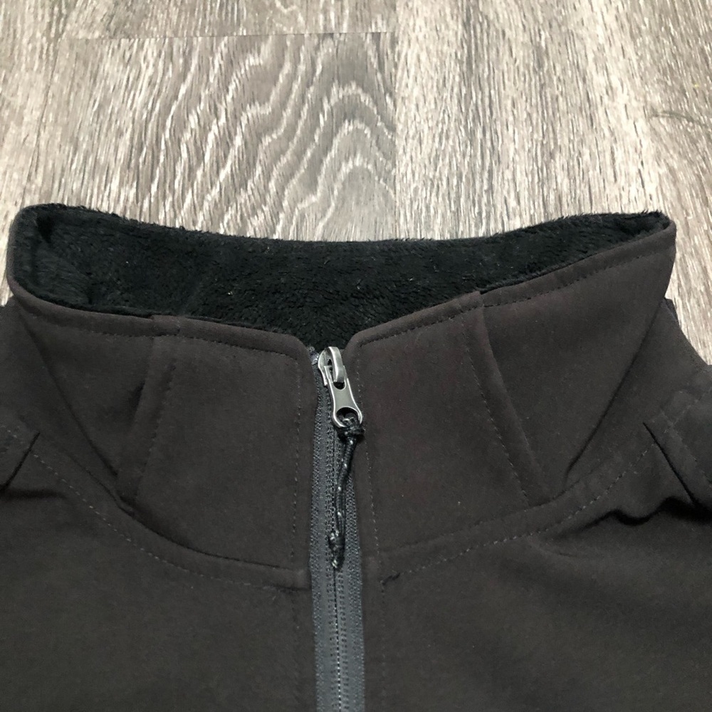 Free Country Black Softshell Jacket Faux Fur Lined XL - Picture 5 of 11